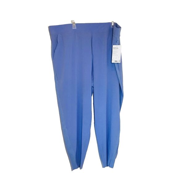 Athleta Brooklyn Ankle Pants Violet Purple Spring Summer Beach Mid Rise Size 24 - Picture 1 of 10